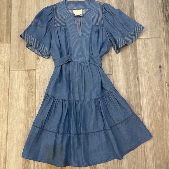 EUC kate spade railroad dress - Picture 2 of 7